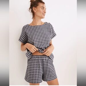 Madewell Gingham Seersucker Set